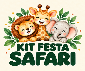 Kit Festa Infantil Pronta - Safari